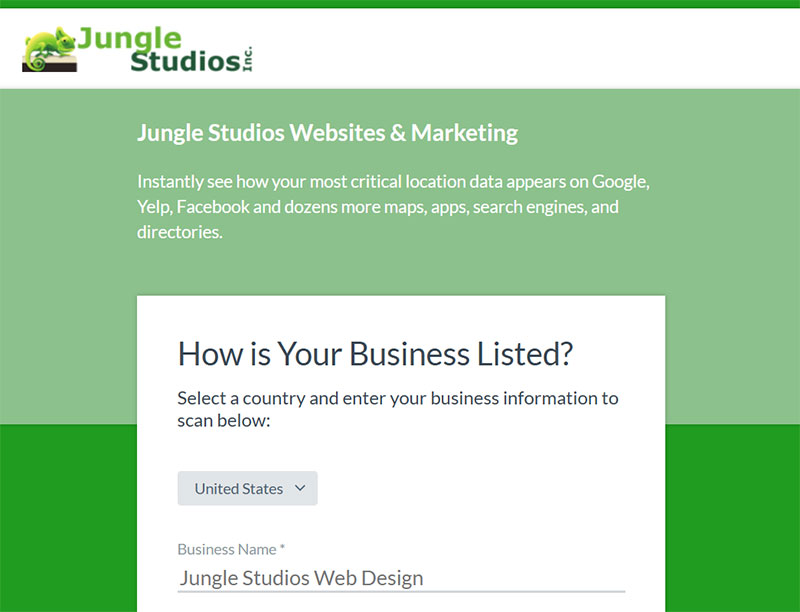 Get Started Now with our Free Business Listing Scan